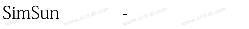 SimSun 1 常规字体转换
